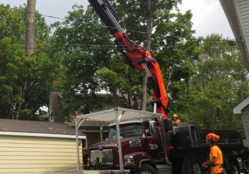 What size crane for tree removal?